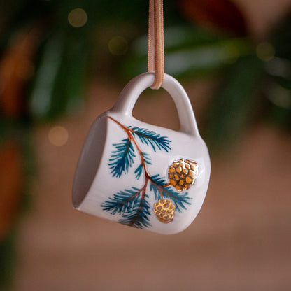Scotch Pine Tiny Mug Ornament