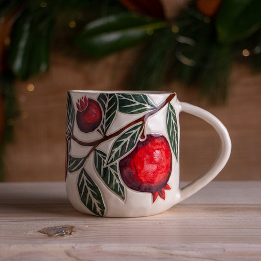 Pomegranate Holiday Mug #5 [14oz]