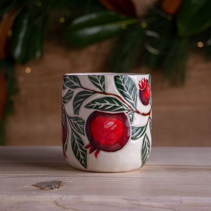 Pomegranate Holiday Mug #5 [14oz]