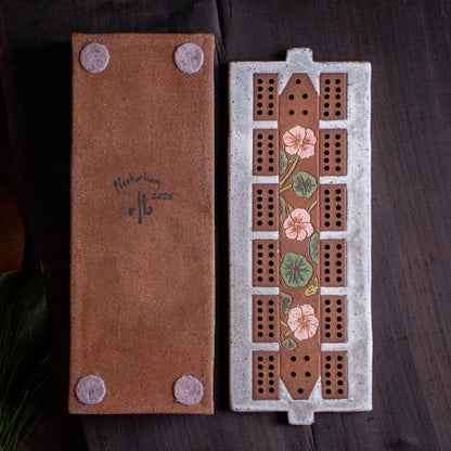 Nasturtium Traditional Cribbage Board