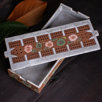 Nasturtium Traditional Cribbage Board