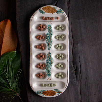 Scotch Pine Mancala Game Board