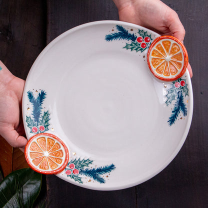 Orange Slice Holiday Plate