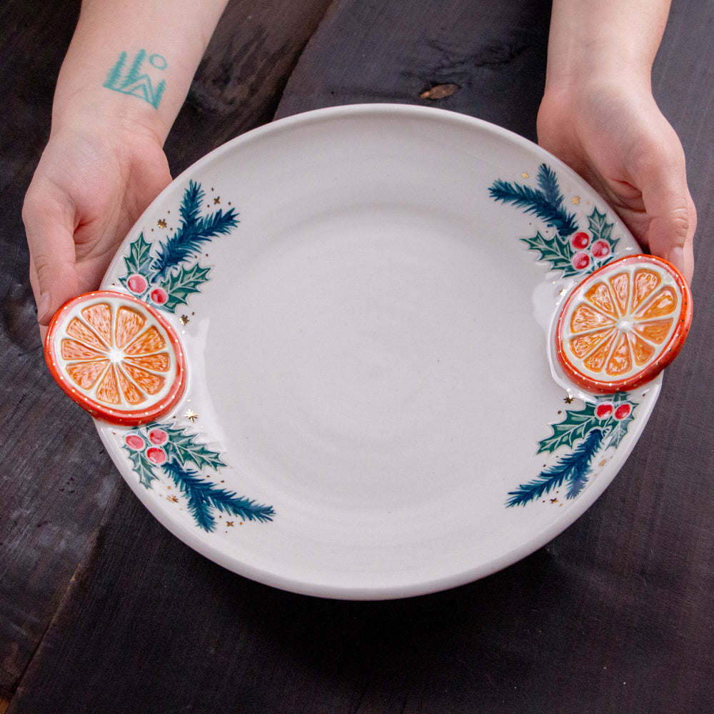 Orange Slice Holiday Plate