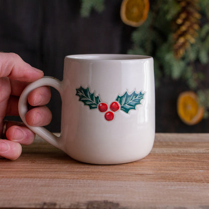 White Orange Slice Mug #1 [13oz]