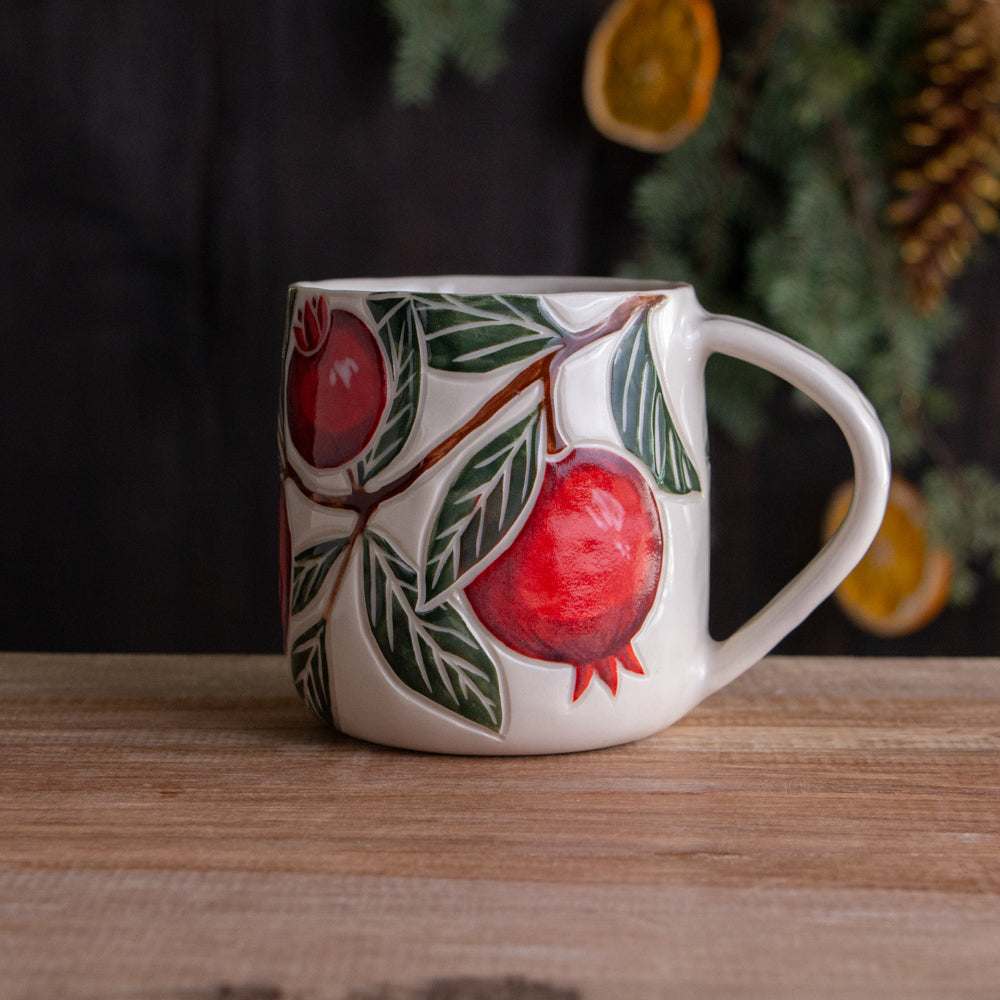 Pomegranate Holiday Mug #5 [14oz]