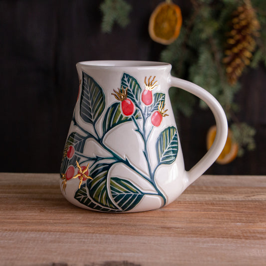 Tall Rose Hip Mug #1 [17oz]
