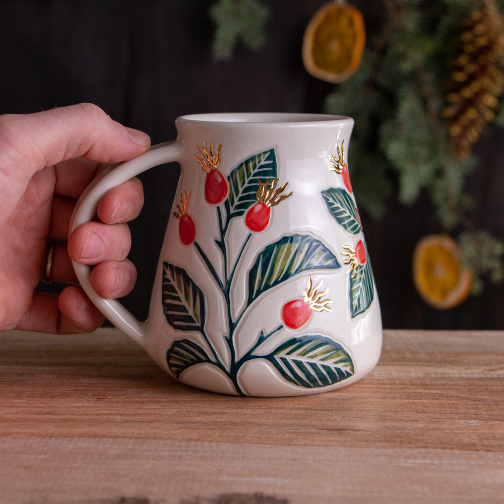 Tall Rose Hip Mug #1 [17oz]