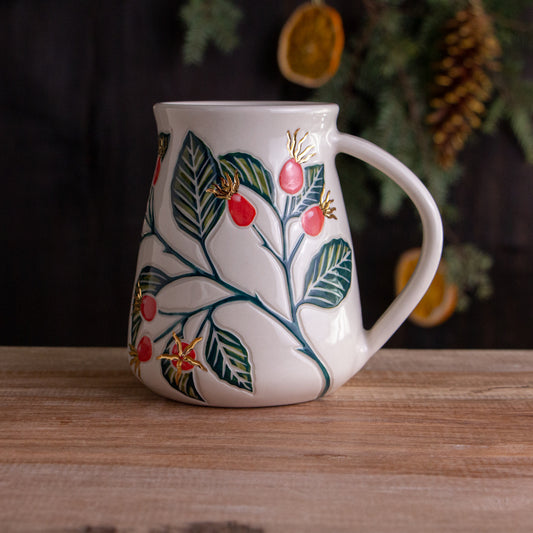 Tall Rose Hip Mug #2 [19oz]