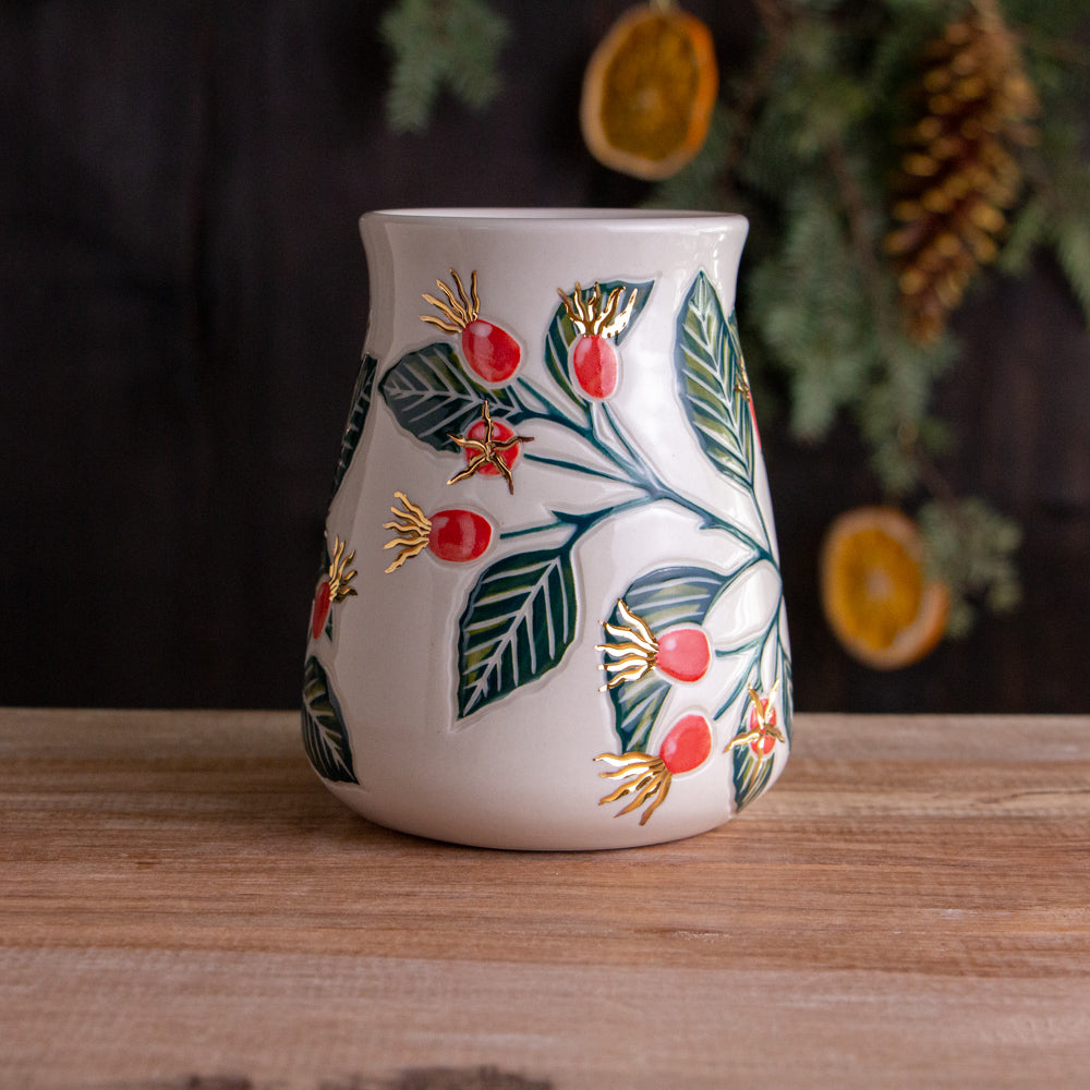Tall Rose Hip Mug #2 [19oz]