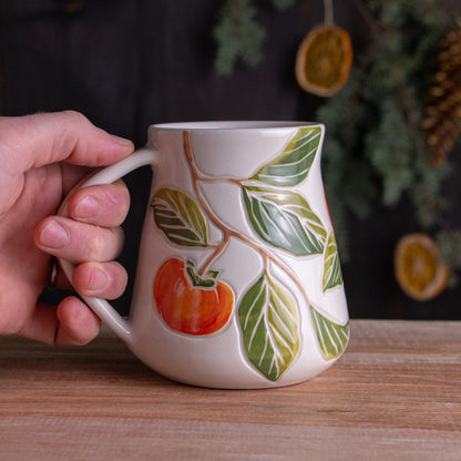 Tall Orange Persimmon Mug #1 [20oz]