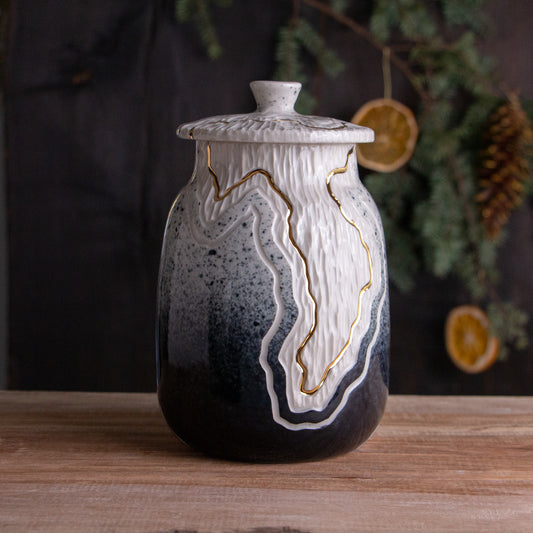 Onyx Fade Trail Jar / Canister