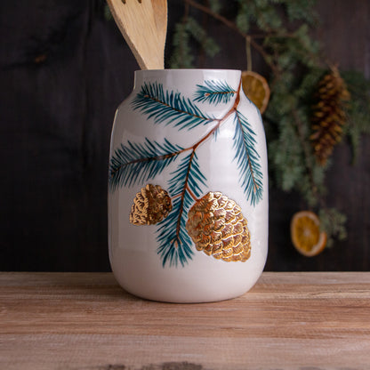 Scotch Pine Utensil Holder