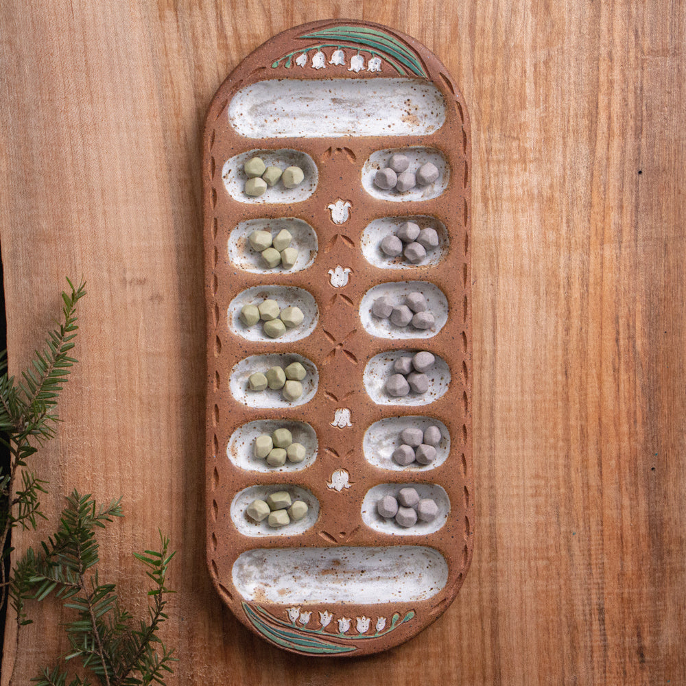 Lily of the Valley Mancala Game Board