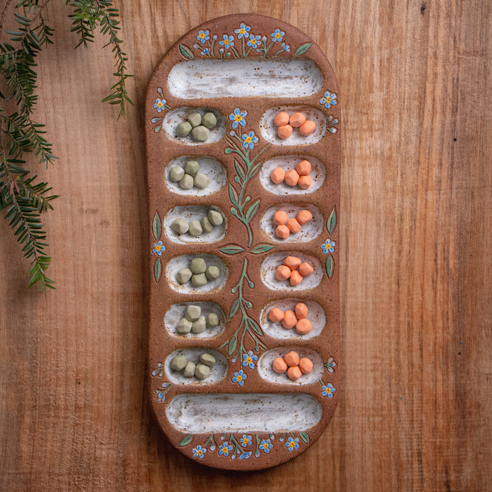 Forget Me Not Mancala Game Board