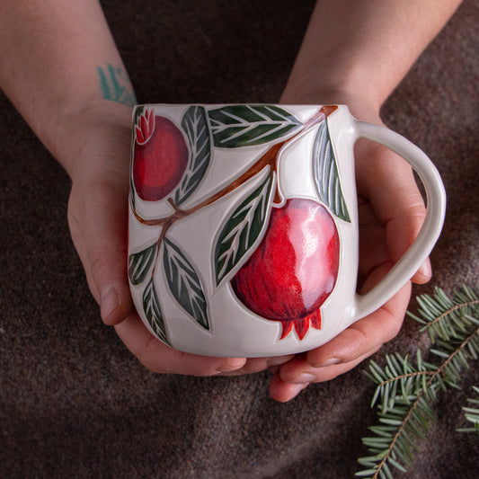 Pomegranate Holiday Mug #6 [16oz]