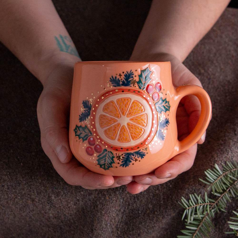 Orange Slice Mug #6 [14oz]