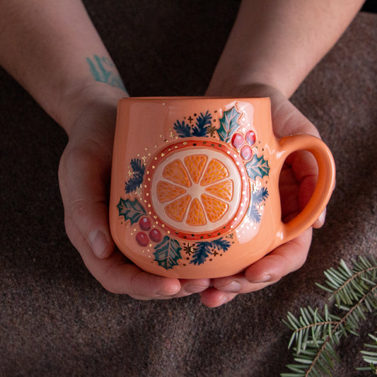 Orange Slice Mug #6 [14oz]