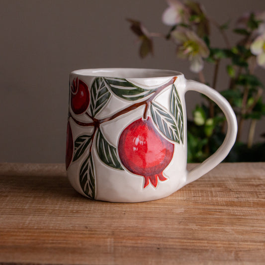 Pomegranate Holiday Mug #1 [17oz]