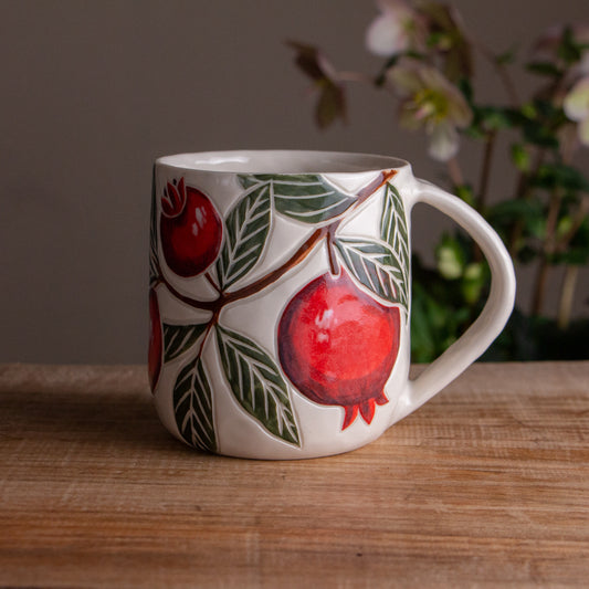 Pomegranate Holiday Mug #3 [16oz]