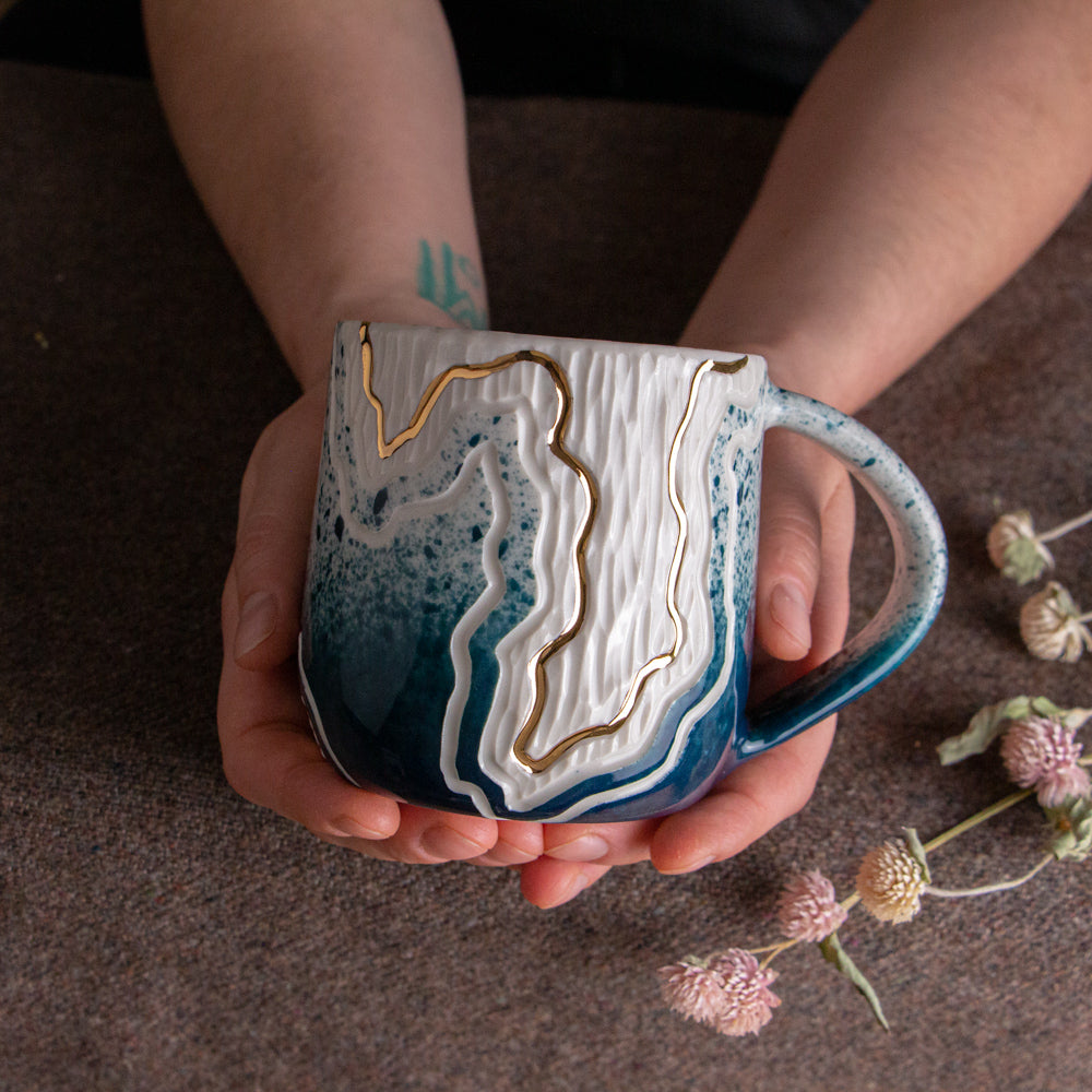 Teal Fade Trail Mug