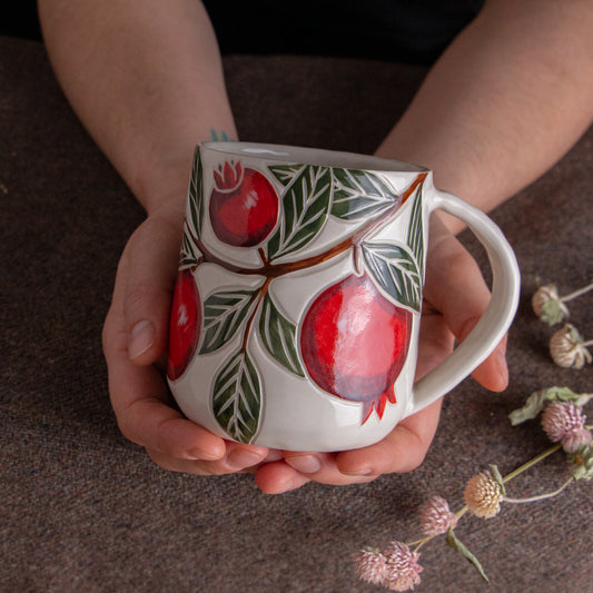 Pomegranate Holiday Mug #4 [17oz]
