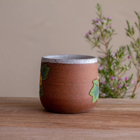 Small Tulip Poplar Stoneware Mug 10oz