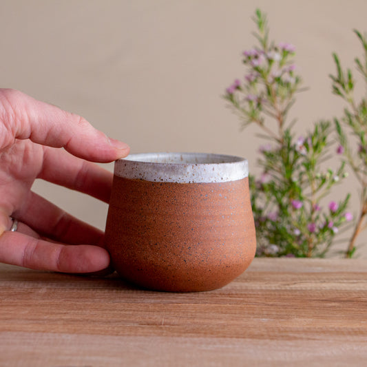 White Anemone Stoneware Tumbler 9oz