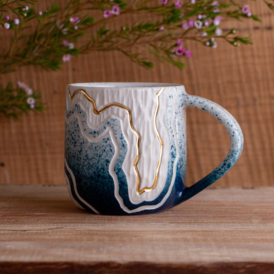 Teal Fade Trail Mug 14-15oz
