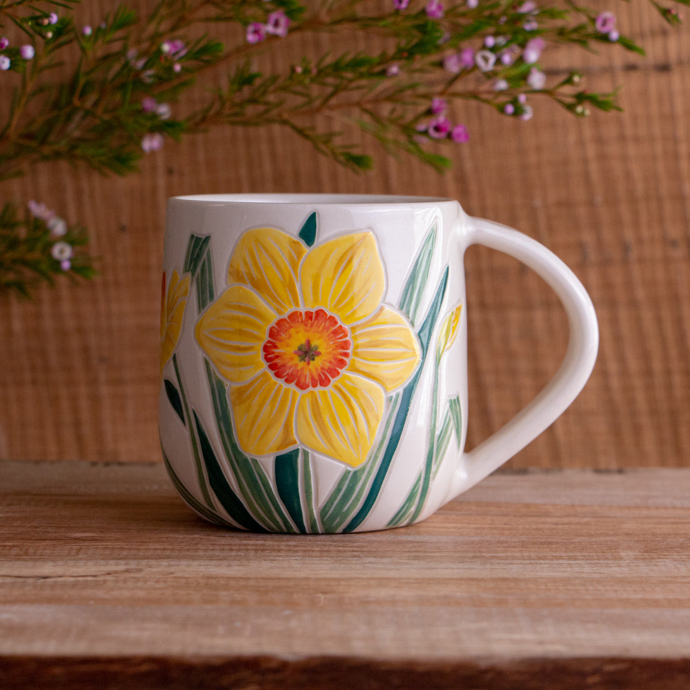 Yellow Daffodil Mug 14-15oz