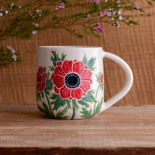Red Anemone Mug