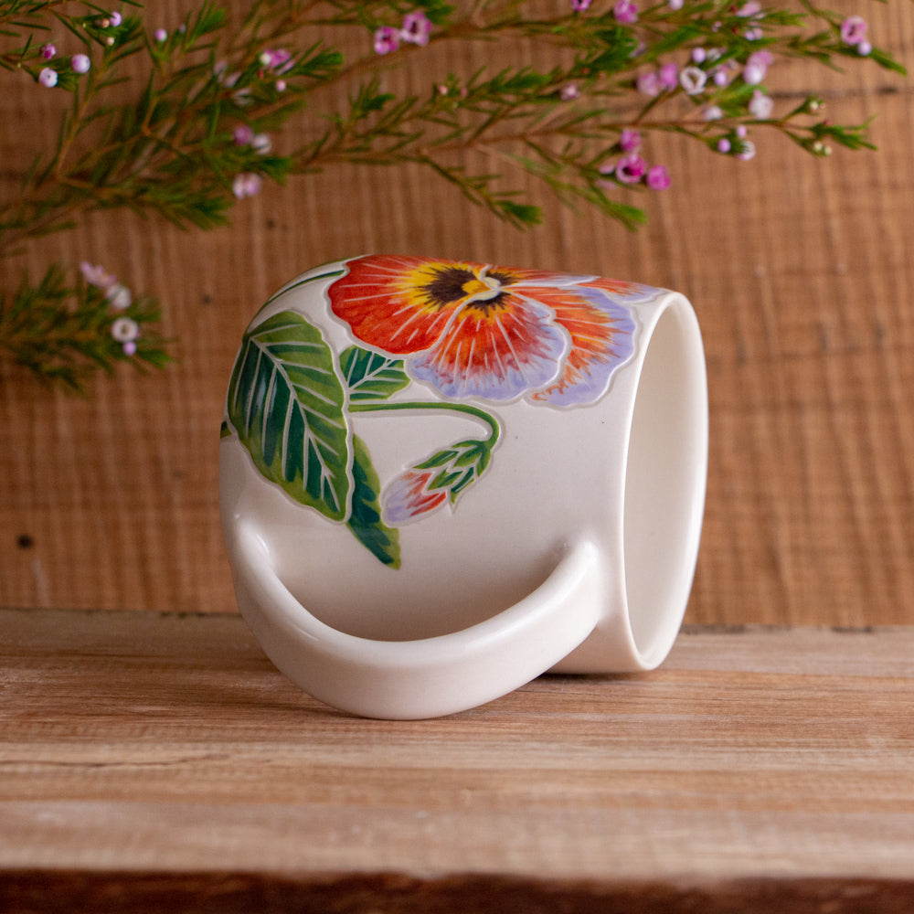 Pansy Botanic Mug 16oz
