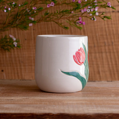 Red Tulip Mug 14-15oz
