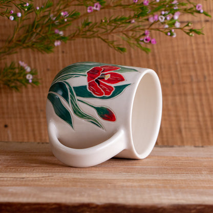 Red Tulip Mug 14-15oz