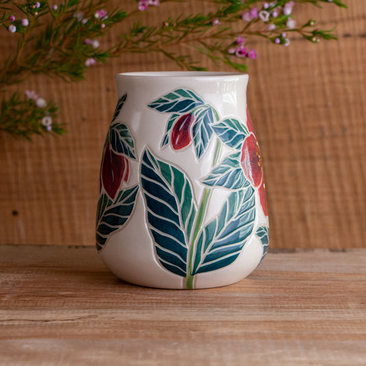 Tall "Anna's Red" Hellebore Mug #3 [19oz]