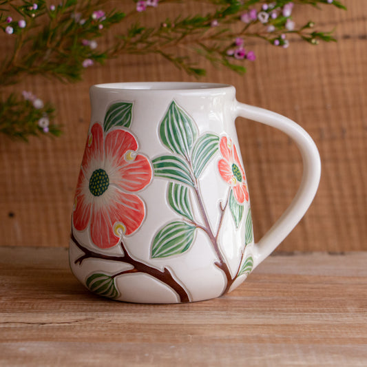 Tall Dogwood Branch Mug #2 [18oz]