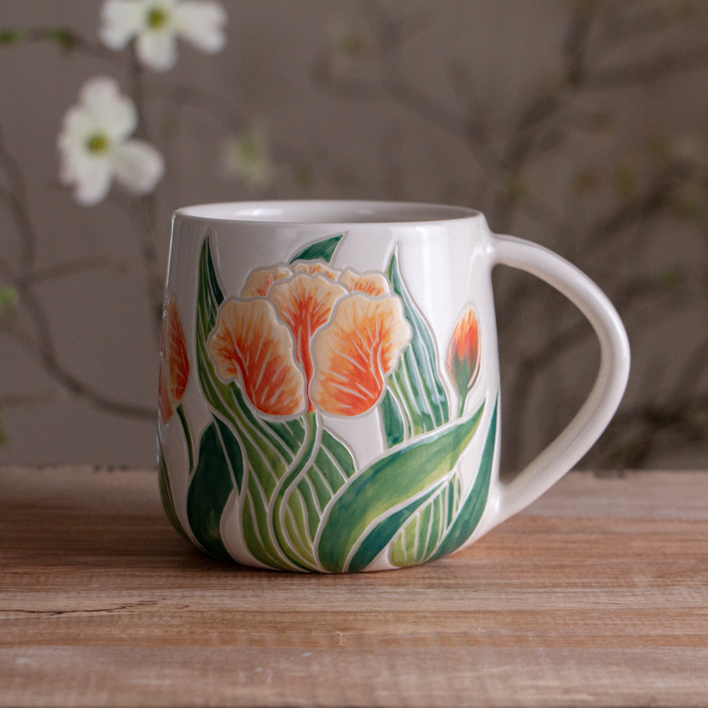 Peach Tulip Mug