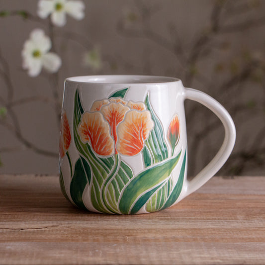 Peach Tulip Mug