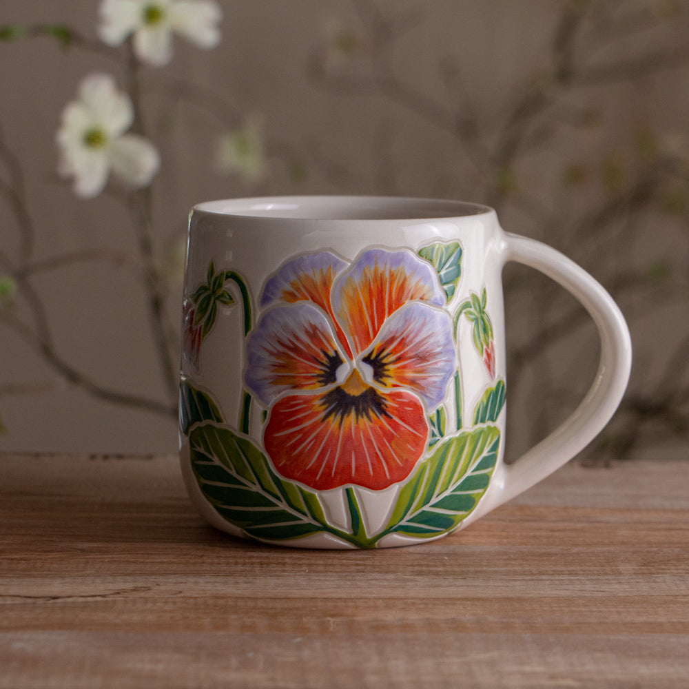 Pansy Botanic Mug 13oz