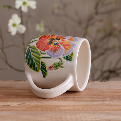 Pansy Botanic Mug 13oz