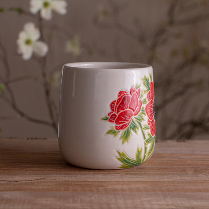 Red Anemone Mug 14-15oz