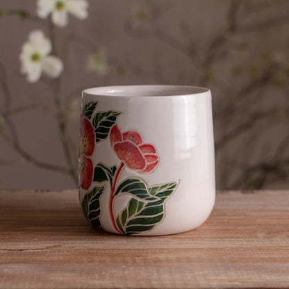 Pink Hellebore Mug 14-15oz