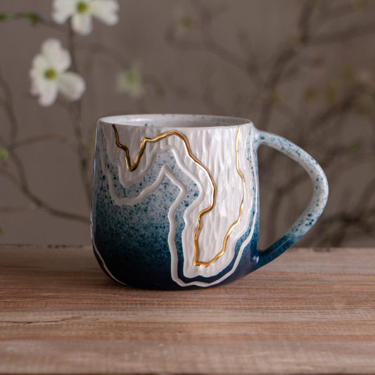 Teal Fade Trail Mug 14-15oz