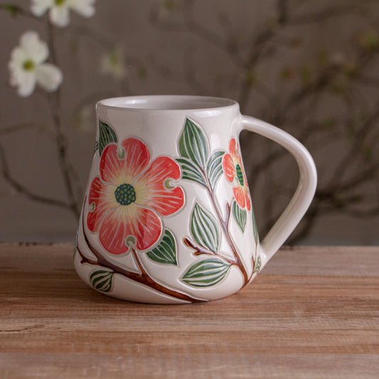 Tall Dogwood Branch Mug #1 [20oz]