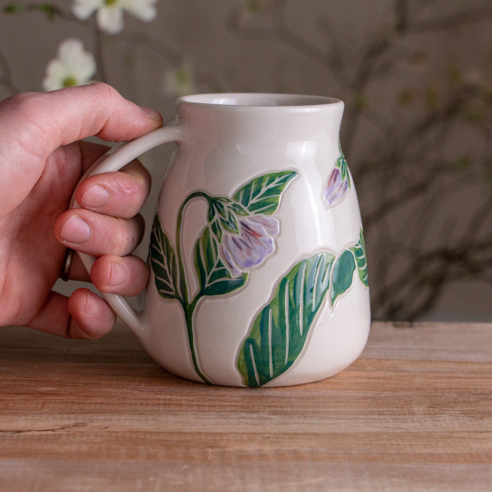 Tall Purple Pansy Mug #1 [19oz]