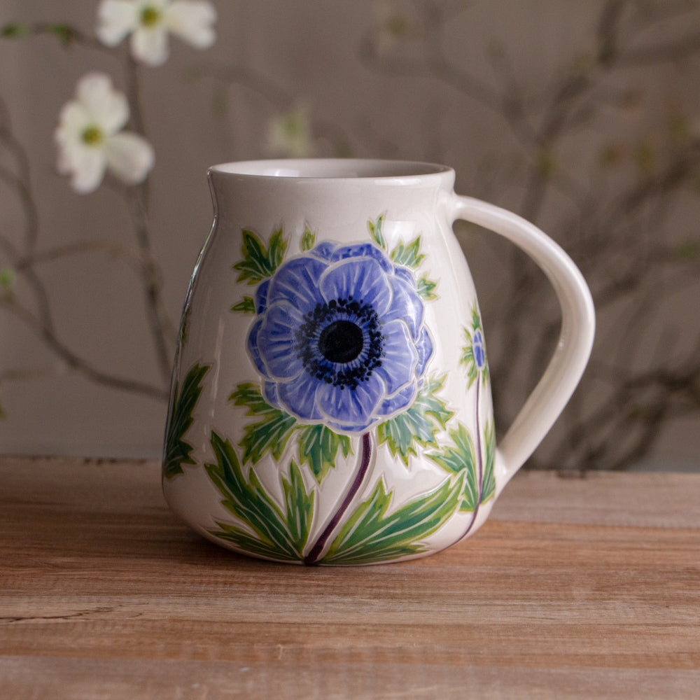 Blue Anemone Mug #1 [20oz]