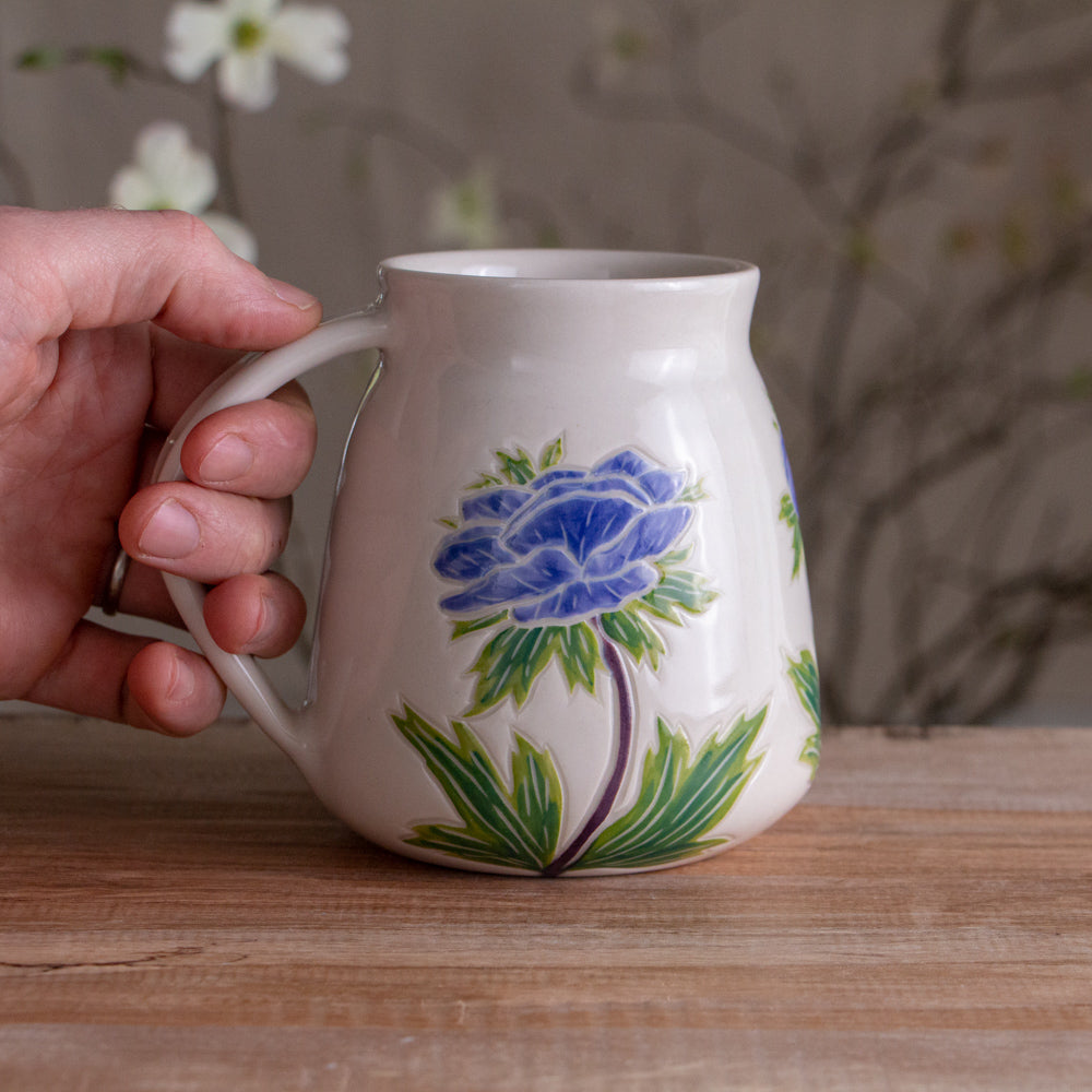 Blue Anemone Mug #1 [20oz]