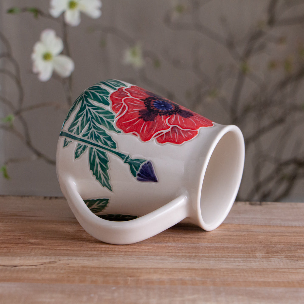 Tall Red Poppy Mug #2 [20oz]