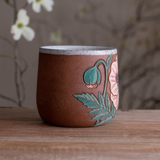 Poppy Stoneware Mug #1 [15oz]