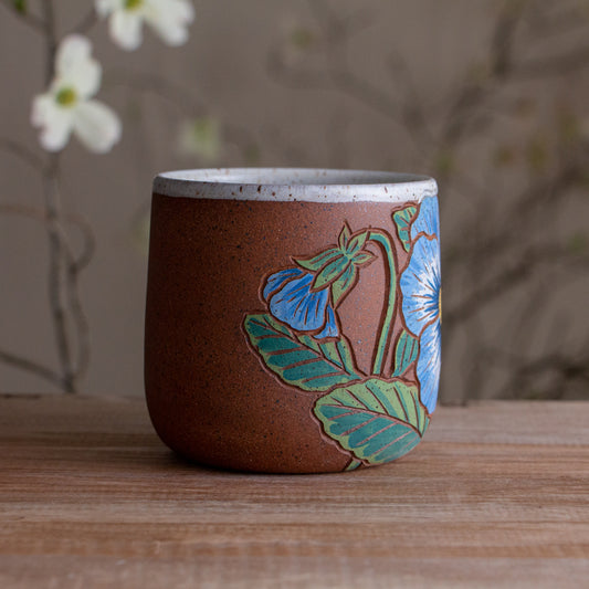 Pansy Stoneware Mug #1 [16oz]